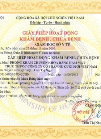 Giấy phép hoạt động cơ sở Bùi Thị Xuân 