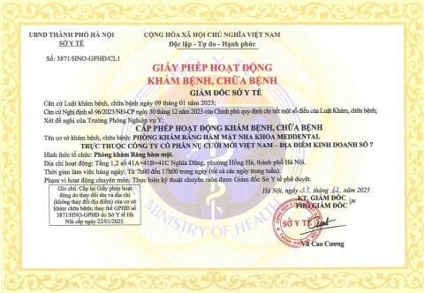 Giấy phép hoạt động cơ sở 41 Nghĩa Dũng