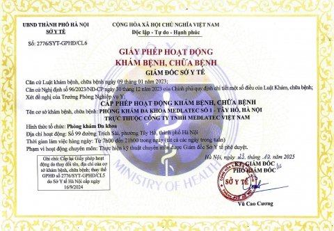 Giấy phép hoạt động cơ sở Trích Sài