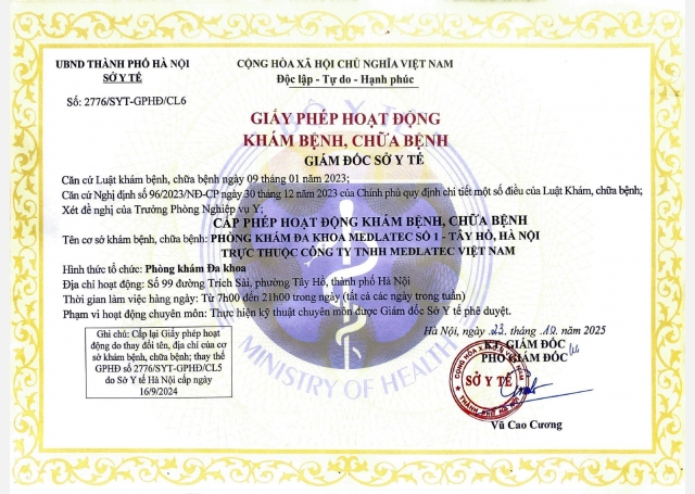 Giấy phép hoạt động cơ sở Trích Sài