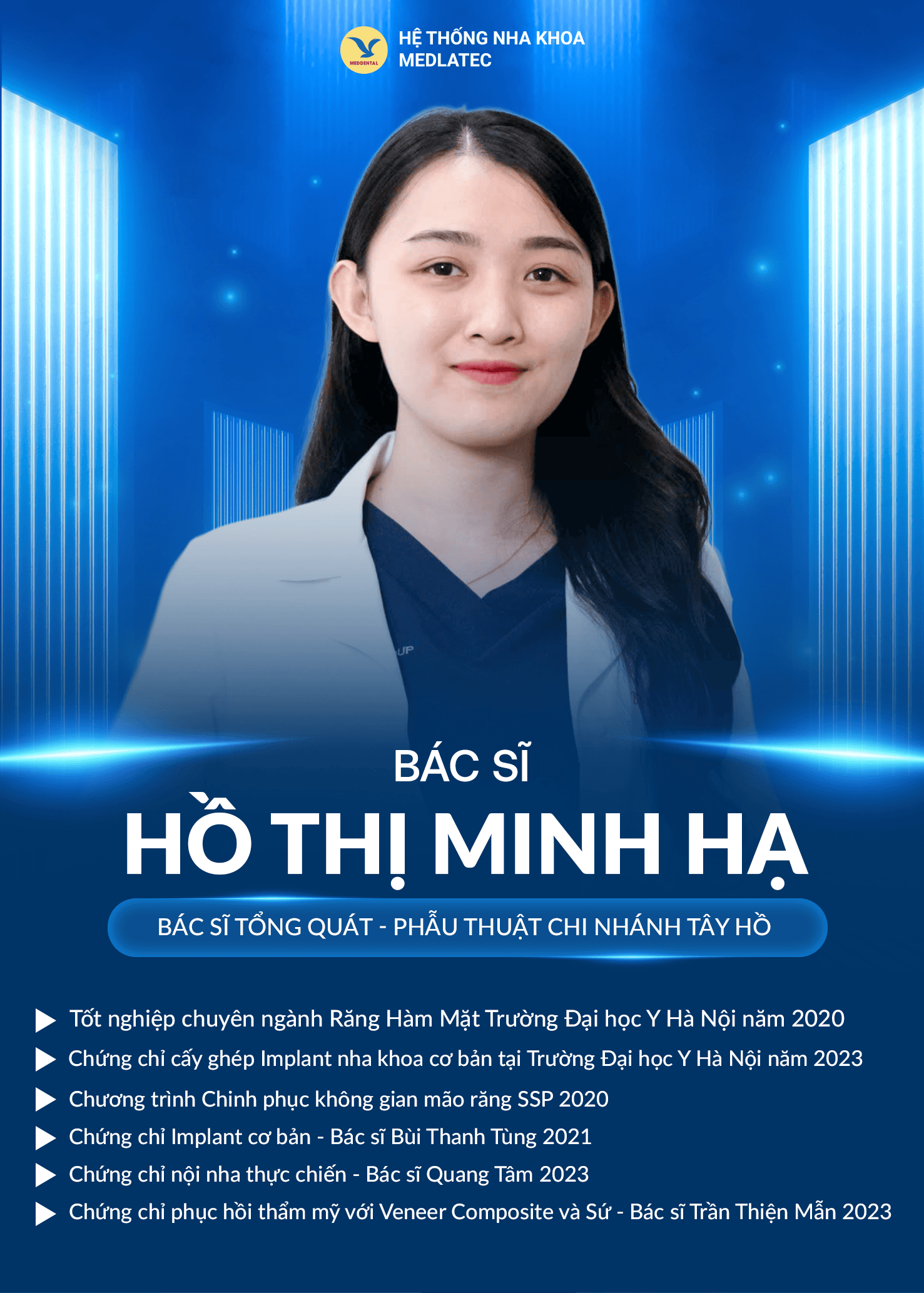 Profile bác sĩ Hồ Thị Minh Hạ